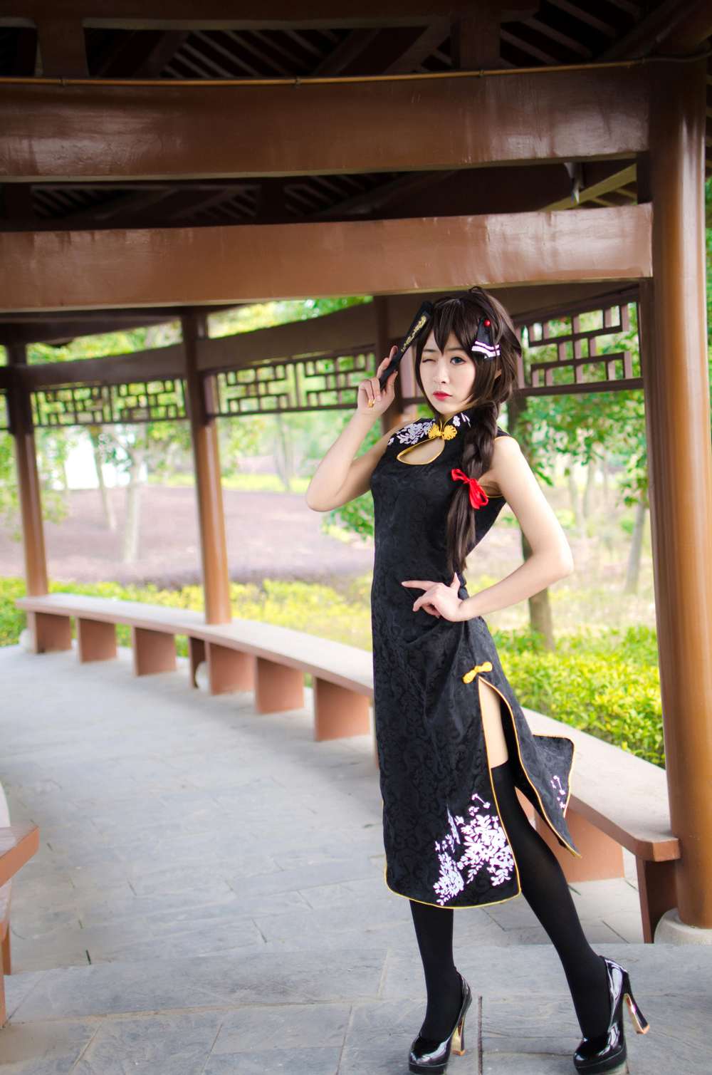 《汉服第581期》舰娘时雨旗袍