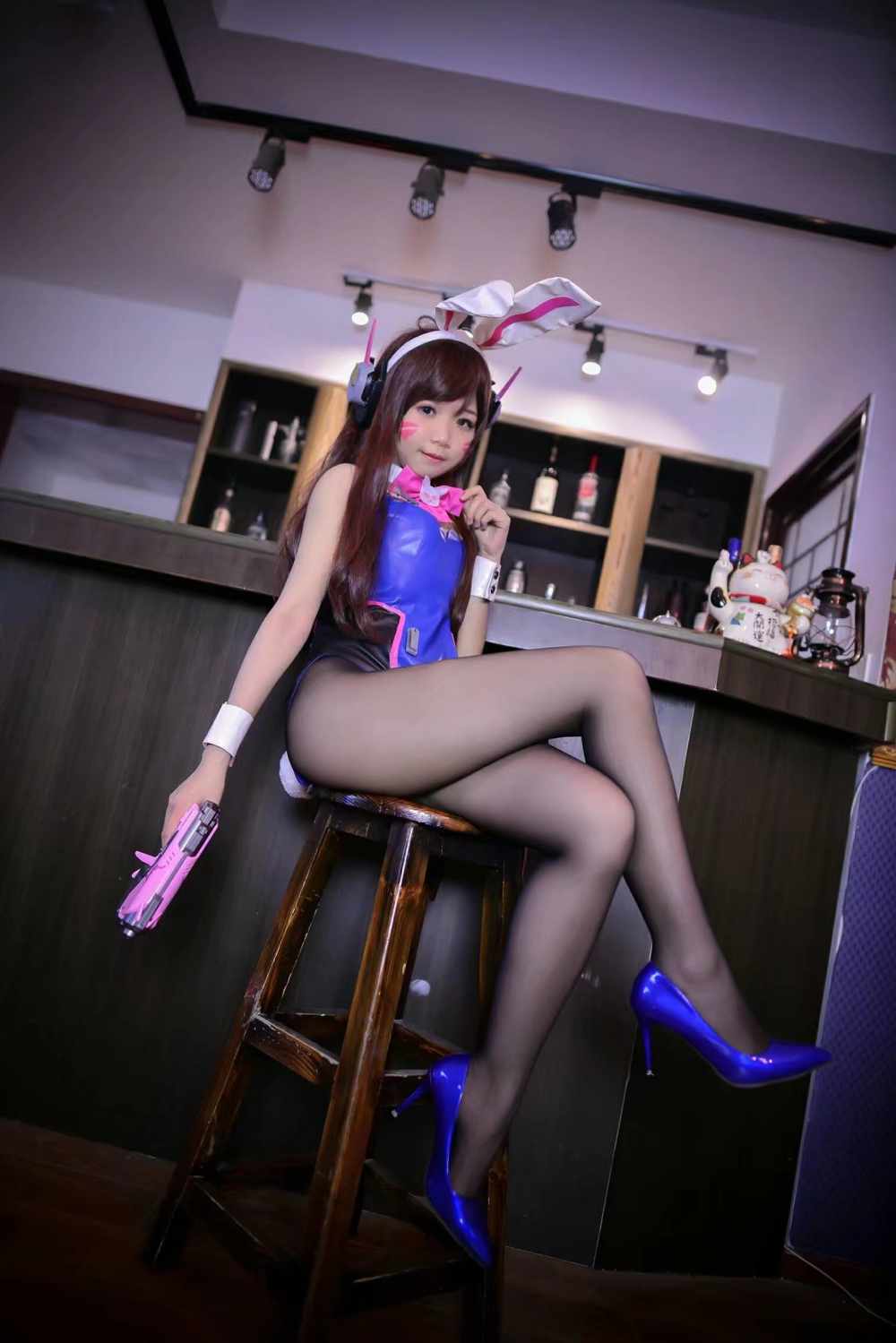 《C站·第3133期》守望先锋dva同人兔女郎