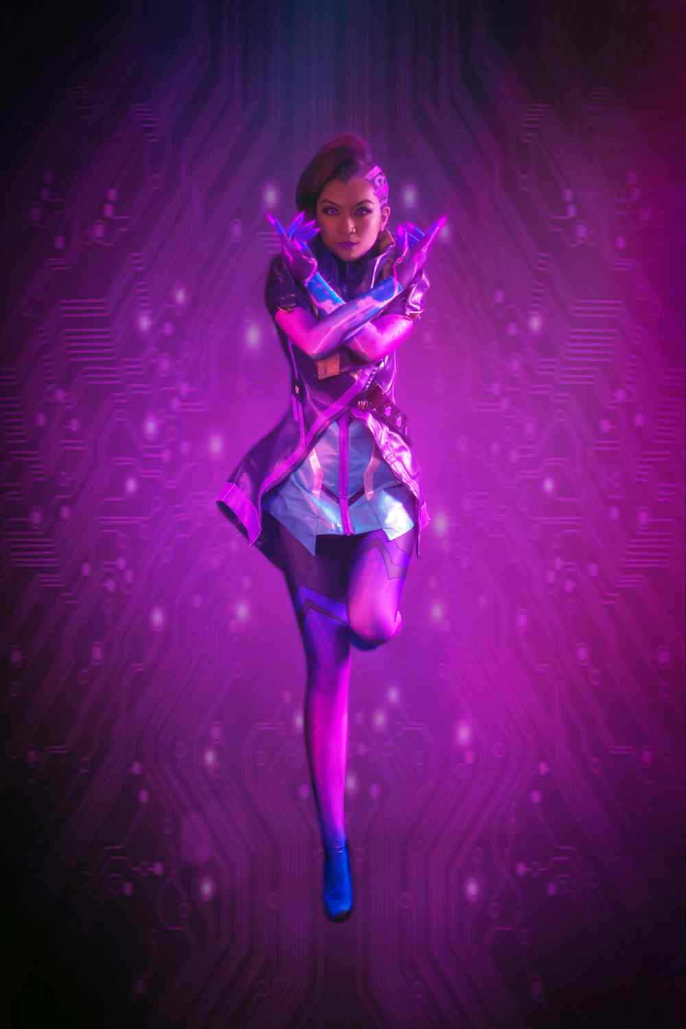 《C站·第3139期》守望先锋黑影cosplay