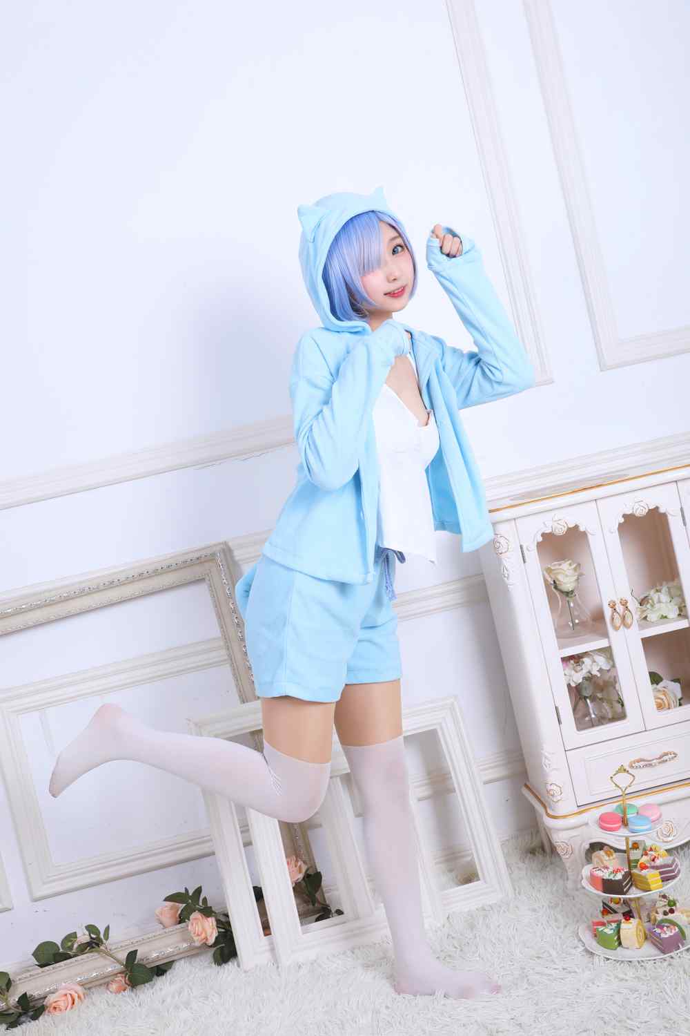 《C站·lolita·第1053期》从零开始的异世界生活 蕾姆白丝袜