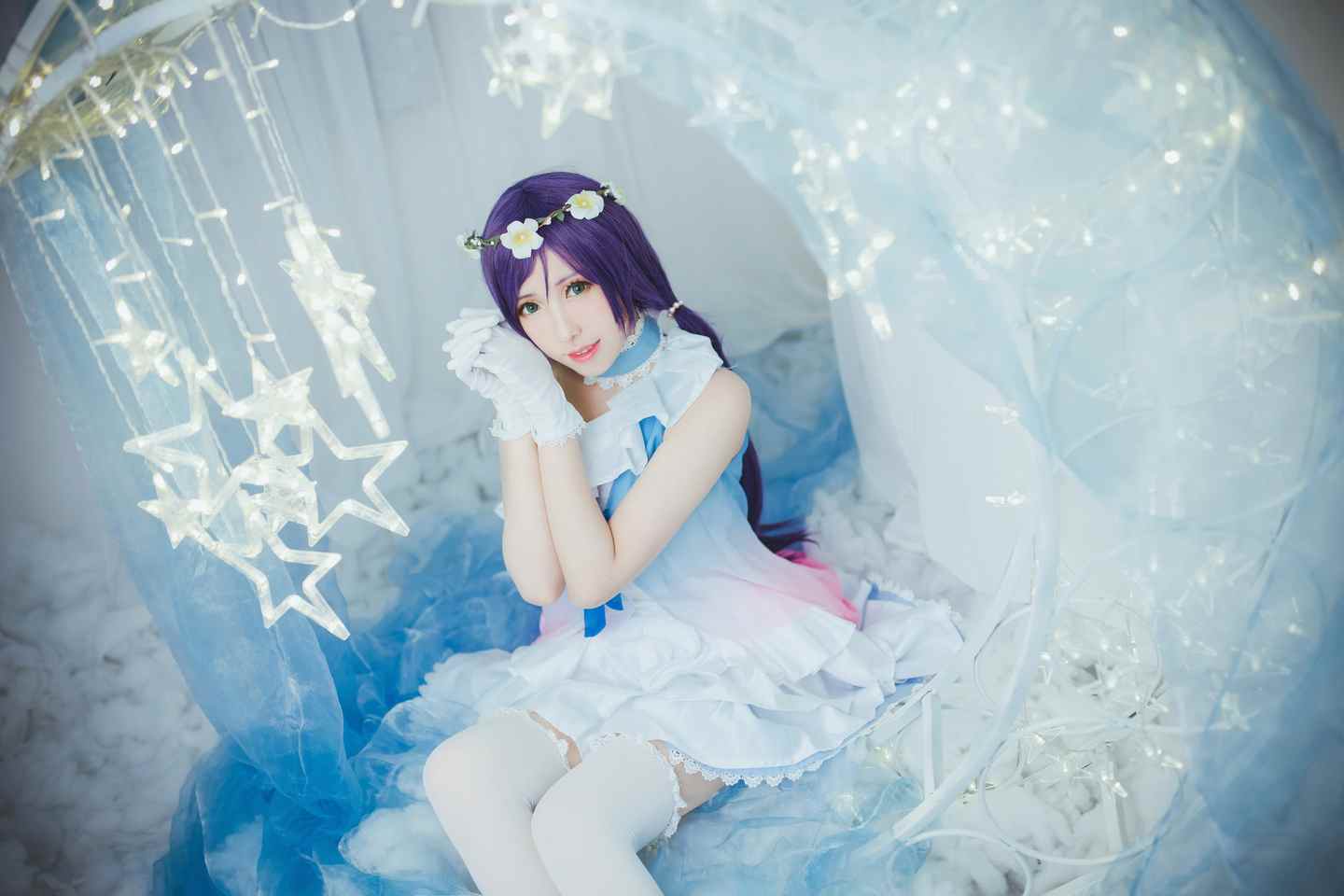 《C站·lolita·第1069期》蓝纱打歌服东条希