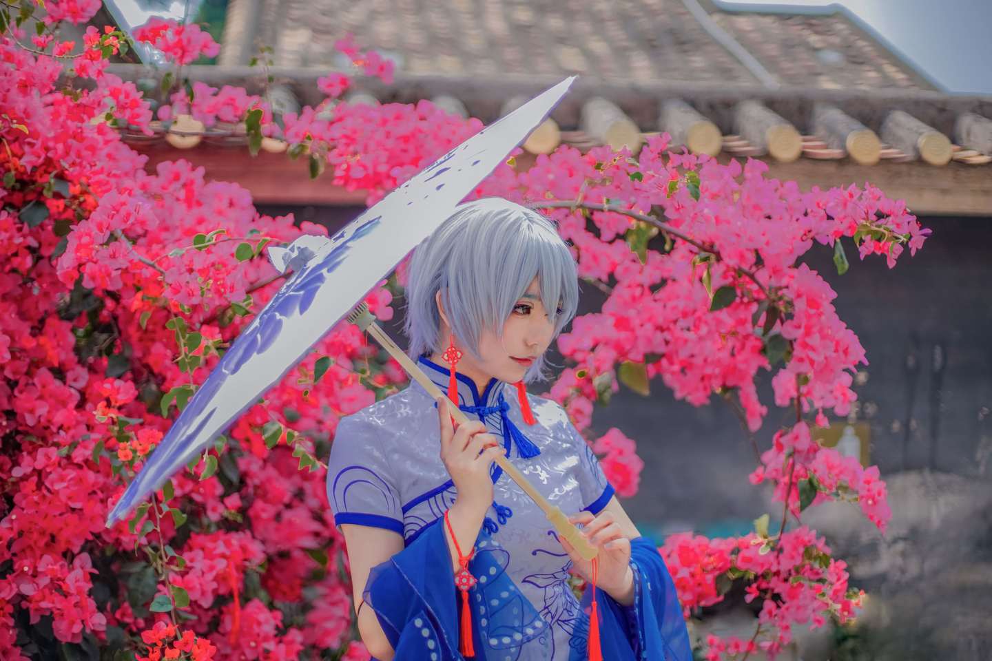 《C站·第3225期》言和青花瓷旗袍