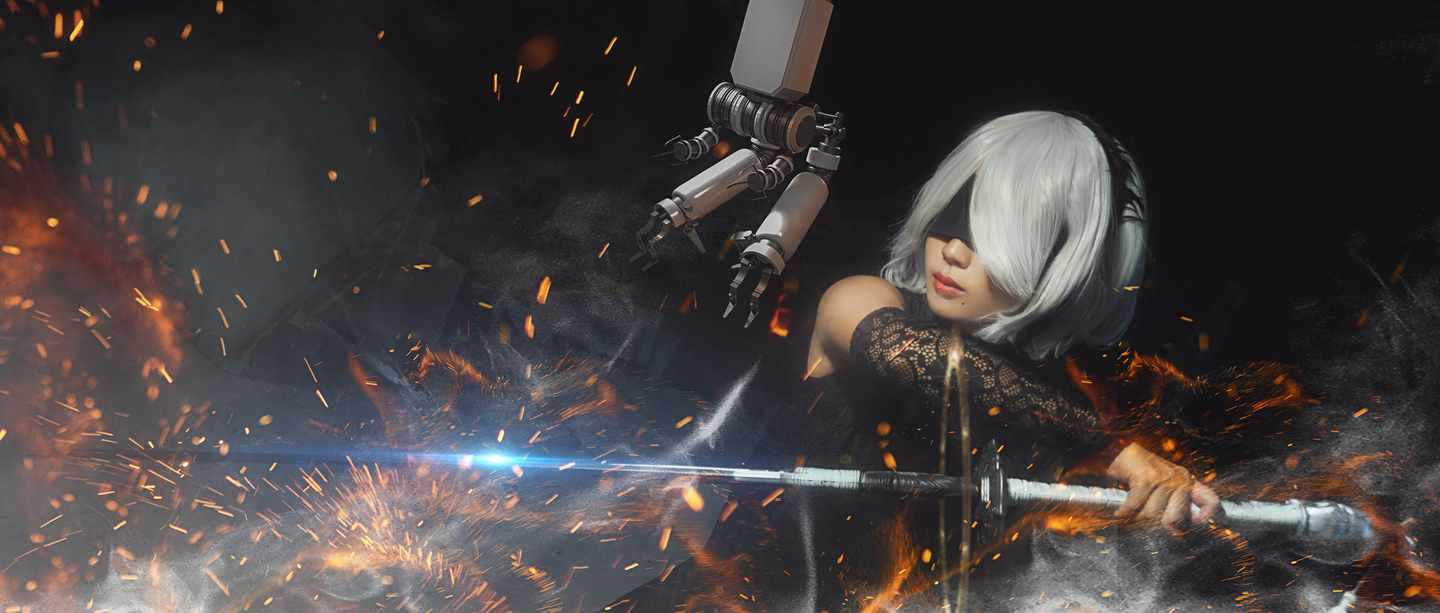 《C站·第3021期》尼尔机械纪元同人旗袍