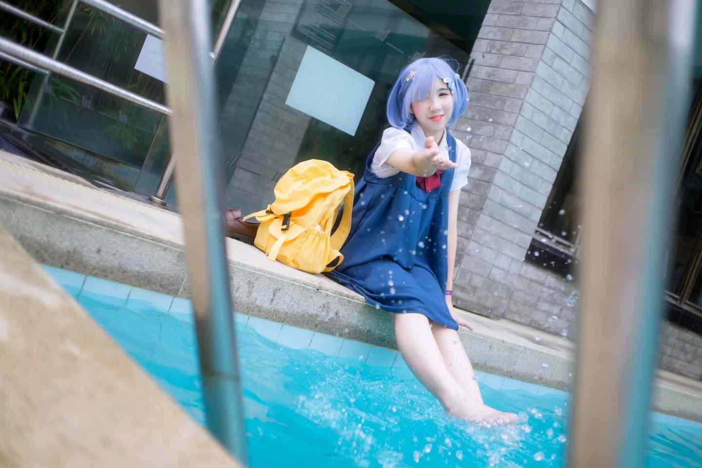 《C站·lolita·第1148期》蕾姆同人游泳池