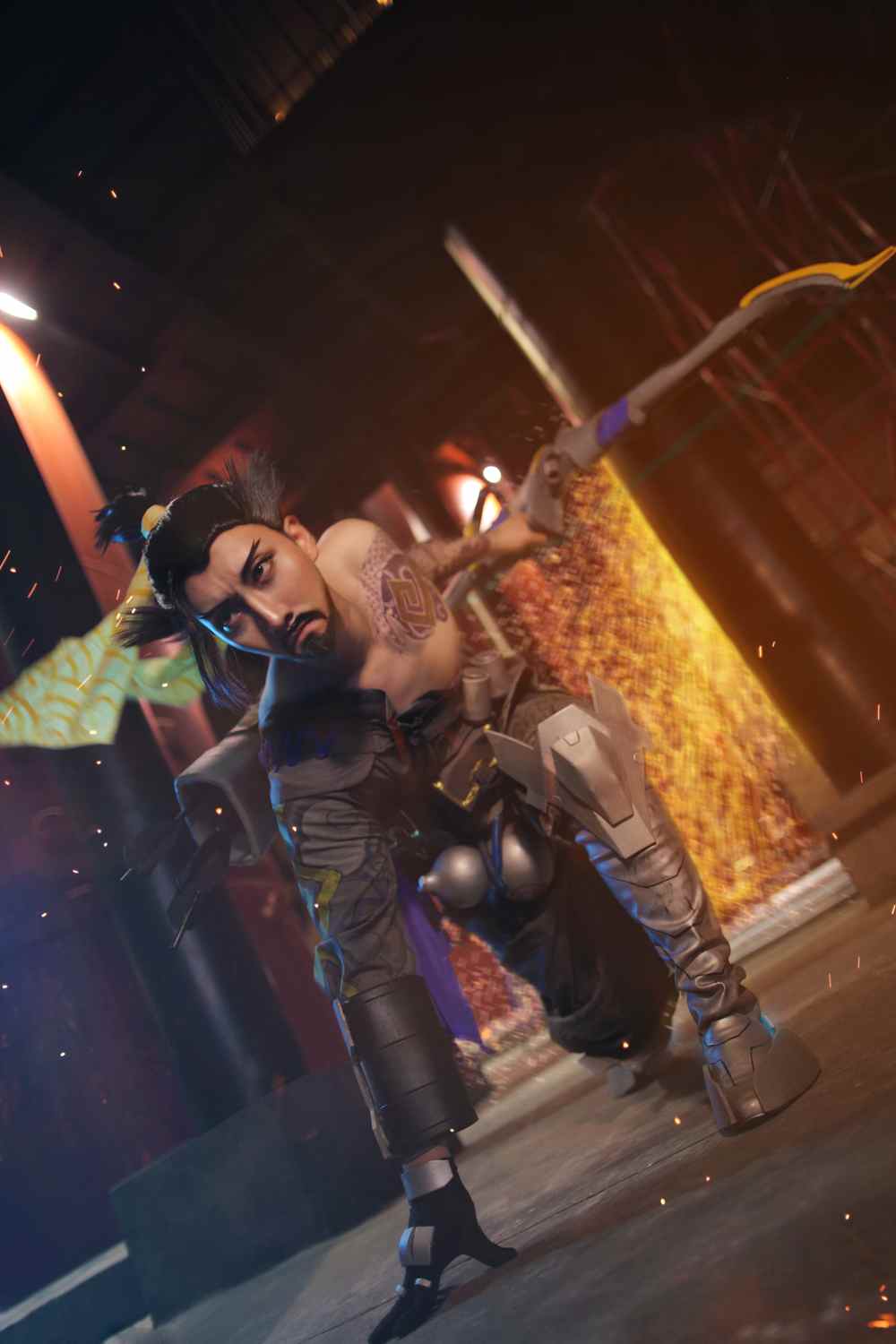 《C站·第3135期》守望先锋半藏COSPLAY