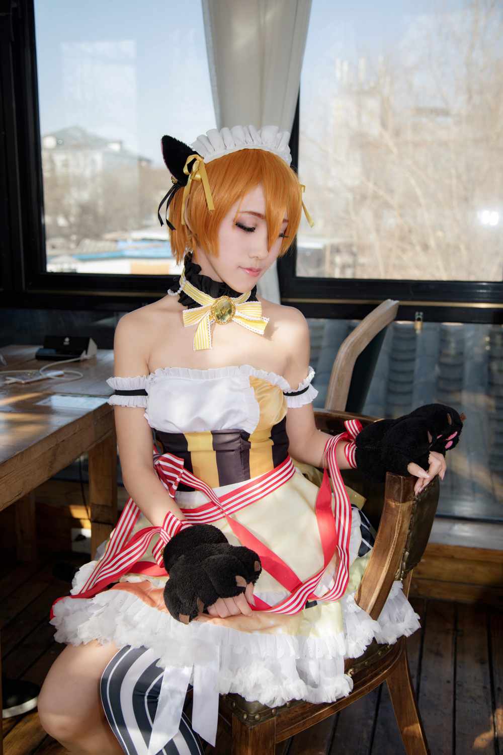 《C站·lolita·第991期》lovelive星空凛情人节女仆