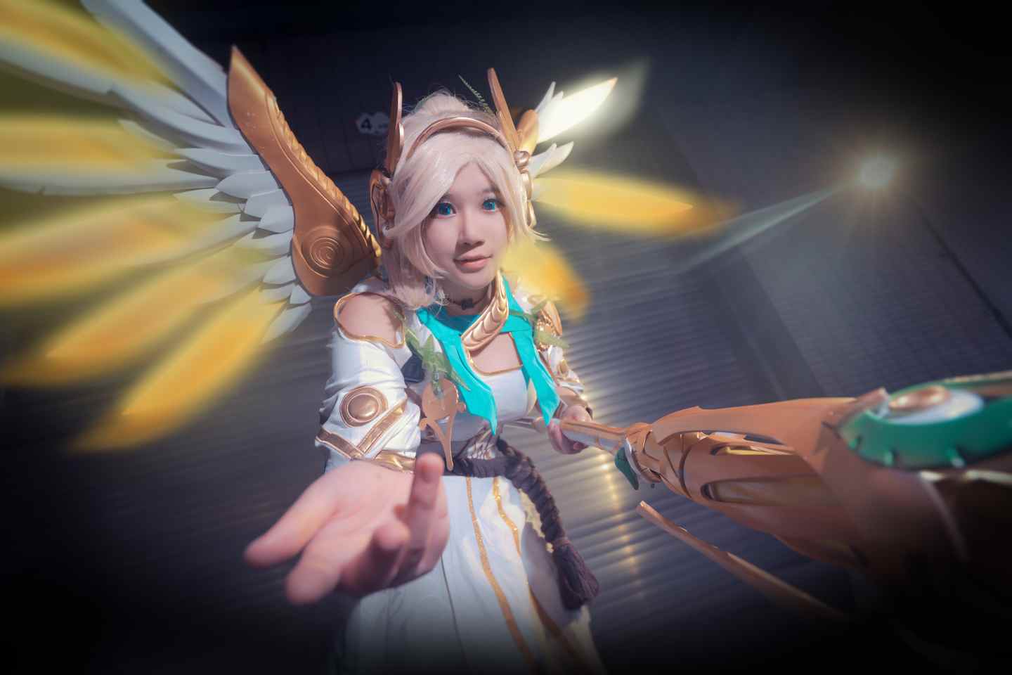 《C站·第3143期》守望先锋胜利女神天使COSPLAY