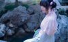 《汉服第5期》古香古色的小姐姐桃花不尽碧水无边