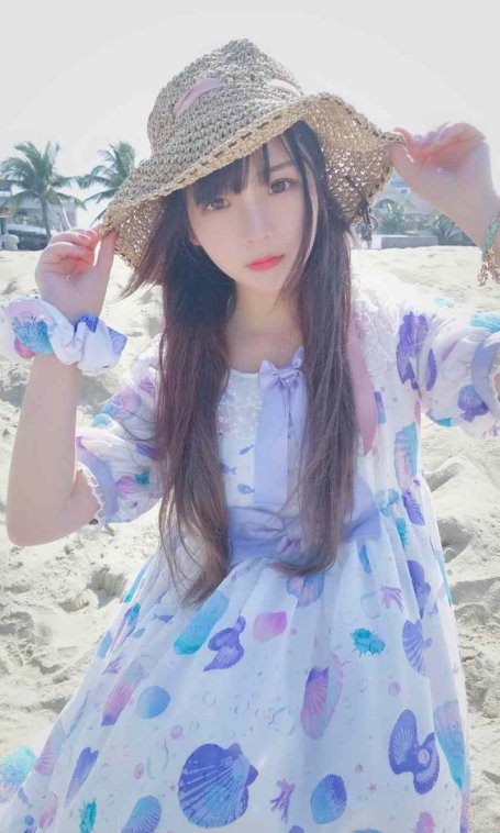 《C站·lolita·第1256期》沙滩白贝壳