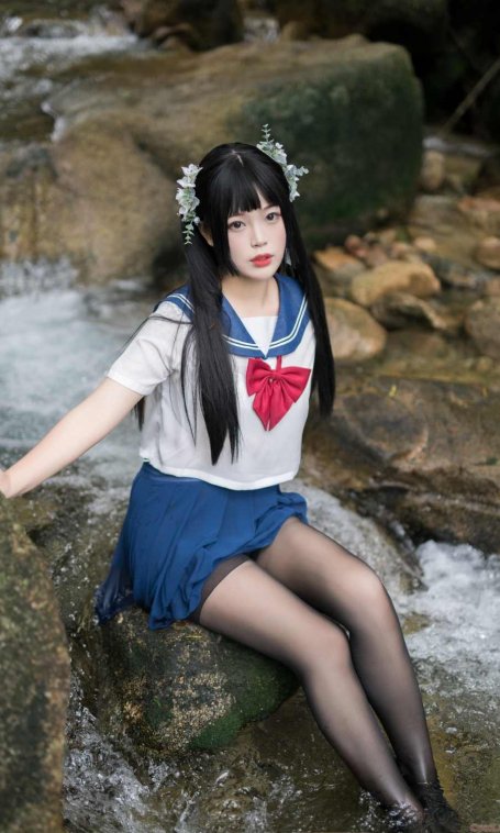 《C站·JK·第431期》山间水流的JK学姐