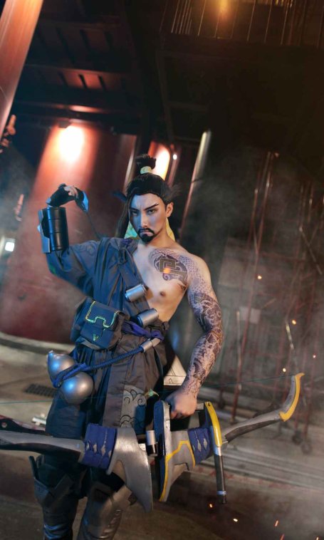 《C站·第3135期》守望先锋半藏COSPLAY