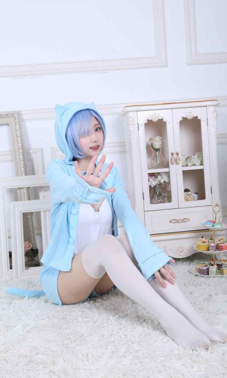 《C站·lolita·第1053期》从零开始的异世界生活 蕾姆白丝袜