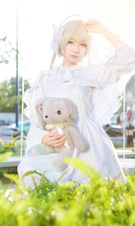 《C站·lolita·第377期》缘之空春日野穹萌萌小萝莉拿着小熊等着你！