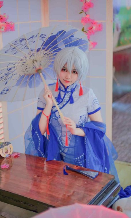 《汉服第766期》言和青花瓷旗袍