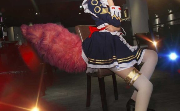 《C站·第1349期》女仆咖啡妲己cos正片